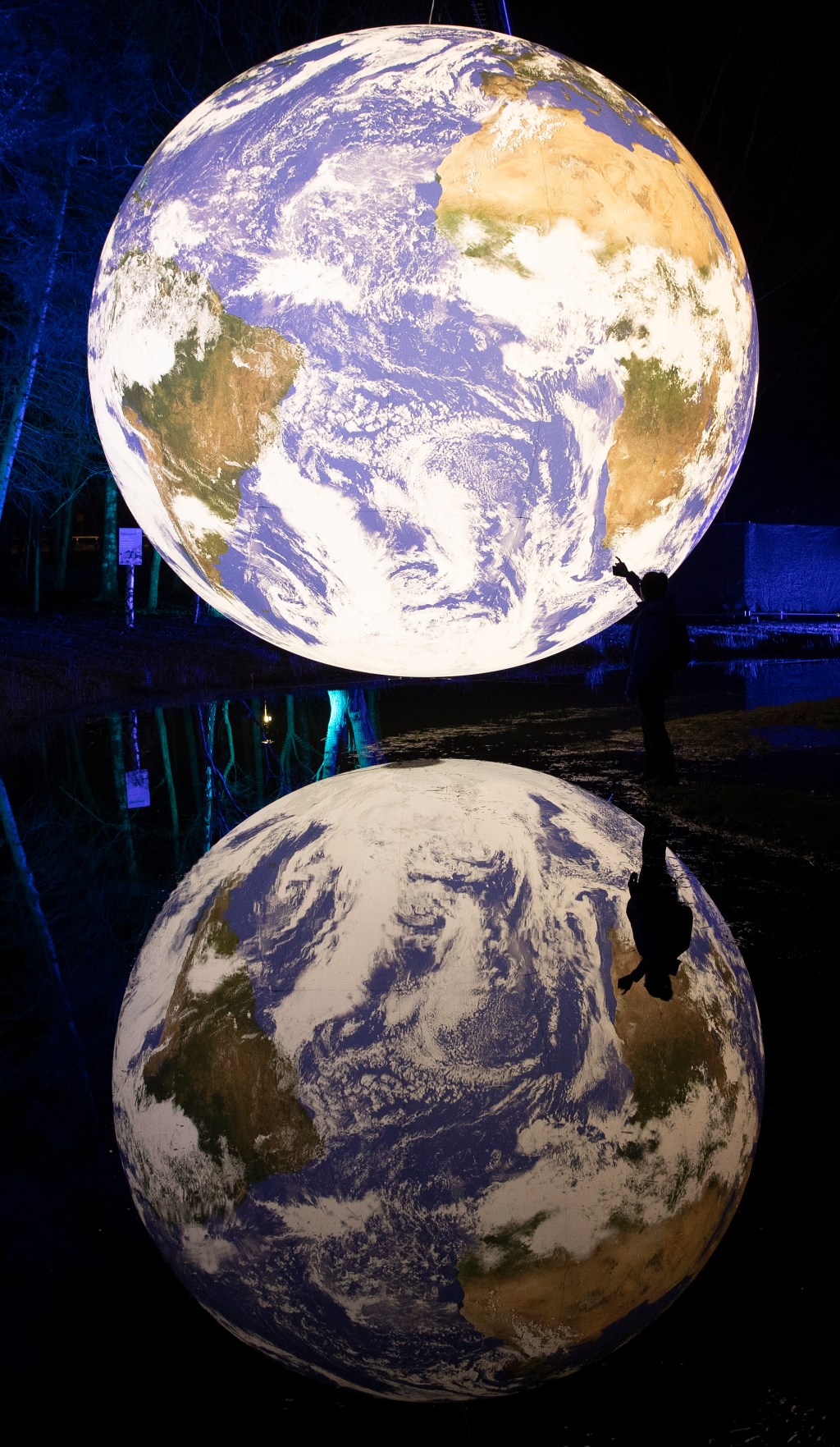 Gaia by Luke Jerram, Fire & Light, Picture by Graeme Hart.